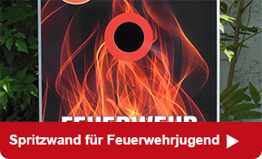 Spritzwand für Feuerwehrjugend